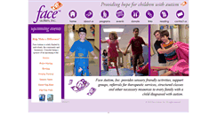 Desktop Screenshot of face-autism.org